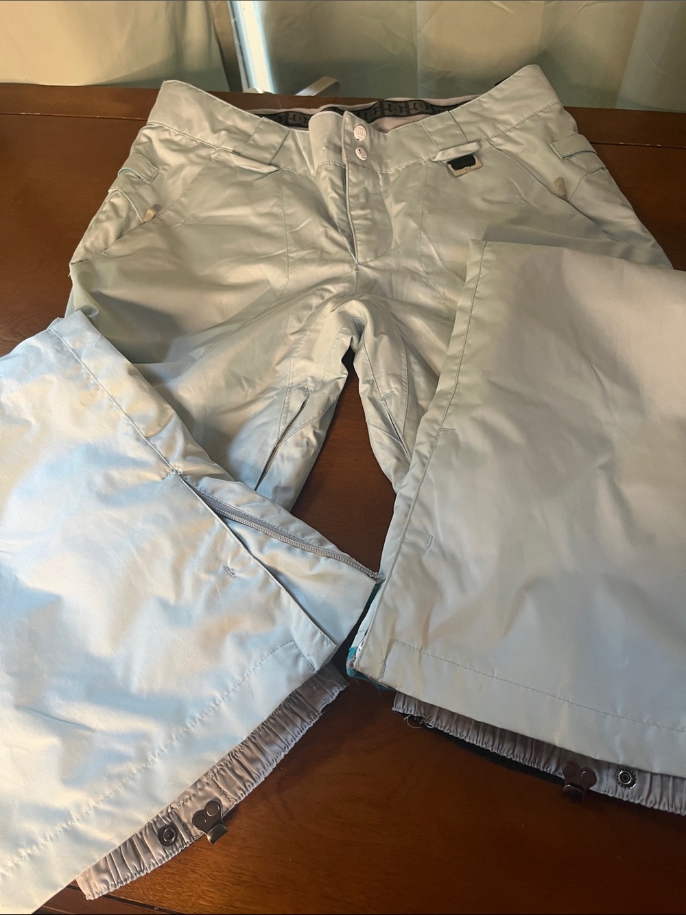 CC Light Blue/Green Snow Pants with DC Logo